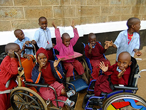 Work alongside Kenyan teams to help children with disabilities