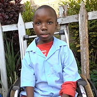 A wheelchair has changed Kelvin's life.